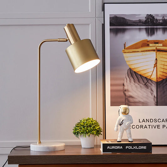 PICK N JOY - Lily Nordic Marble and Gold Table Lamp