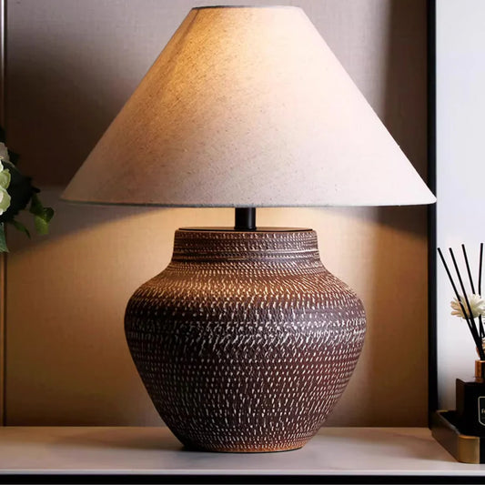 PICK N JOY - Aya Ceramic Jar Table Lamp
