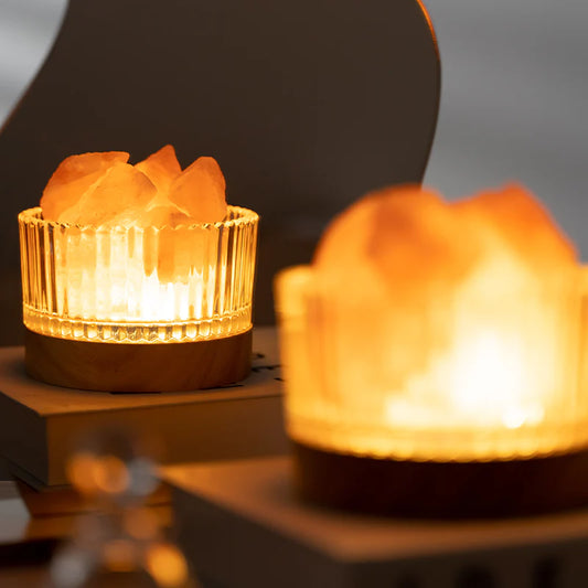 PICK N JOY - Himalayan Salt Crystal Diffuser with Light