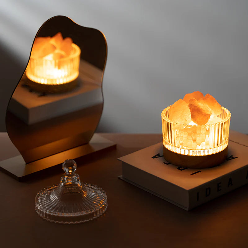 PICK N JOY - Himalayan Salt Crystal Diffuser with Light