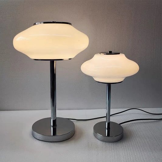 PICK N JOY - Opaque Glass Bauhaus Table Lamp