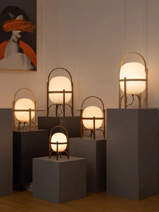 PICK N JOY - Minimalist Japanese Style Lantern Table Lamp