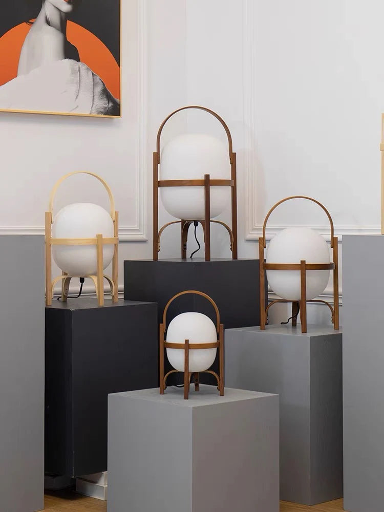 PICK N JOY - Minimalist Japanese Style Lantern Table Lamp